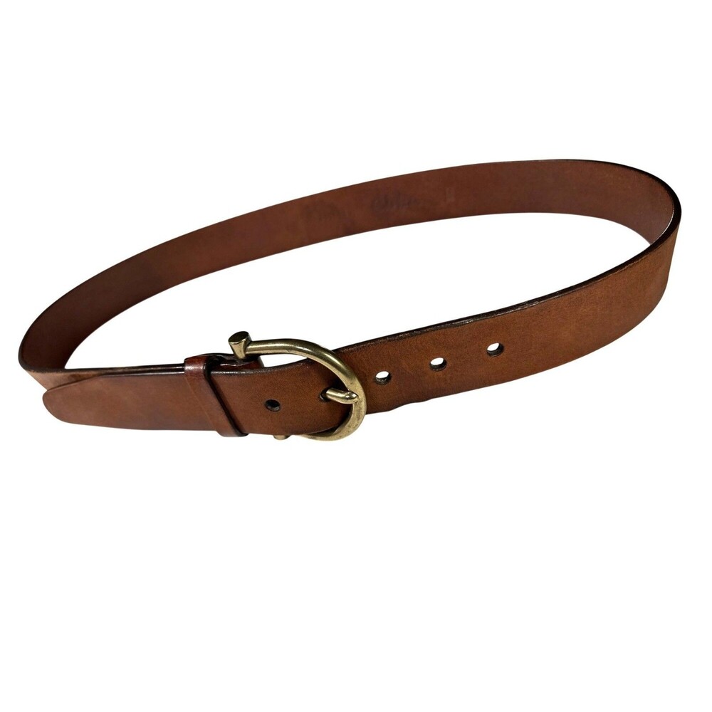 Cole Haan Mens Brown Leather Belt Style# A09629 Size 90/36 CRAFTED IN INDIA E 7